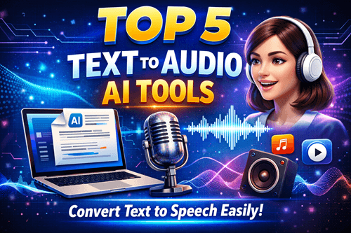 Top 5 Text to Audio AI Tools (2026) – Best AI Voice Generators