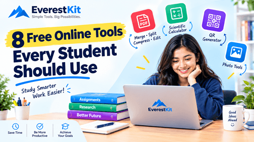 8 Free Online Tools Every Student Should Use in 2026 | EverestKit
