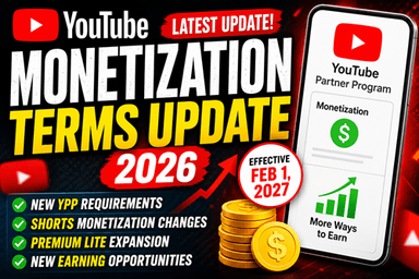 YouTube Monetization Terms Update 2026: New YPP Rules Explained