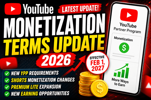 YouTube Monetization Terms Update 2026: New YPP Rules Explained